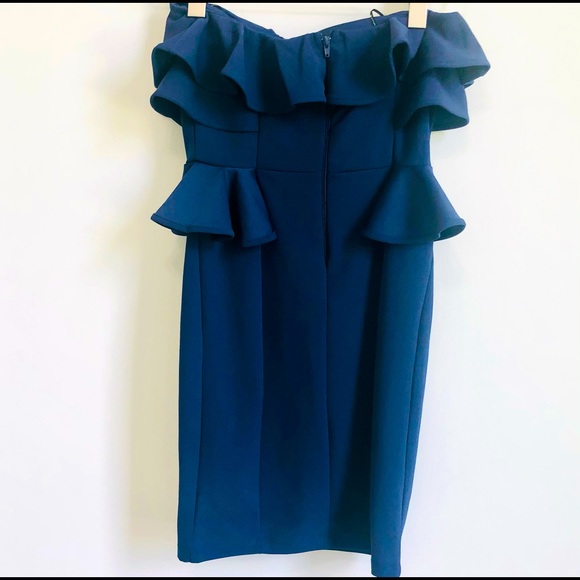 NWT | Symphony | Ruffle Strapless Dress - Picture 3 of 4